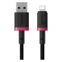 Дата кабель USB 2.0 AM to Lightning 1.0m 2.4A red+black Baseus (P10377801U01-01)