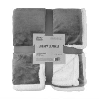 Плед Ardesto Sherpa 100% поліестер, сірий 160х200 см (ART0203SH)