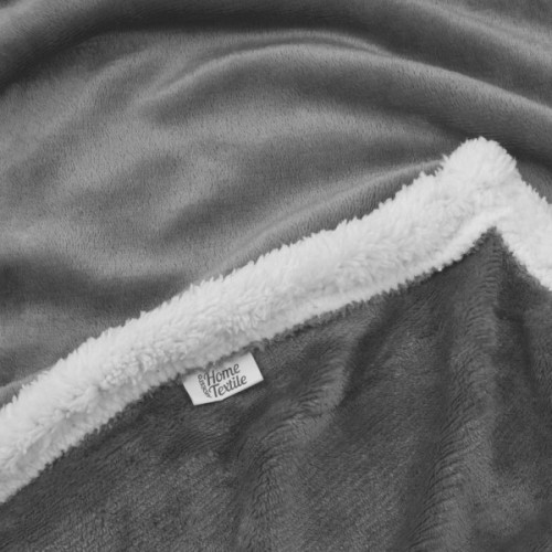 Плед Ardesto Sherpa 100% поліестер, сірий 160х200 см (ART0203SH)