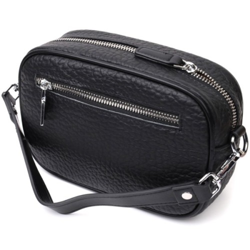 Сумка Vintage З натуральної шкіри Чорна (22333)