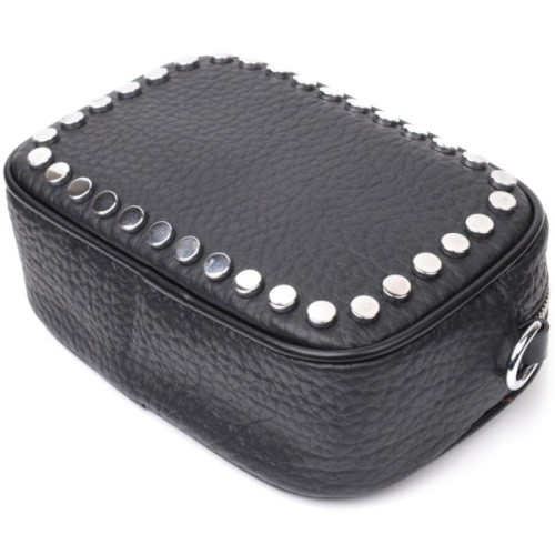 Сумка Vintage З натуральної шкіри Чорна (22333)