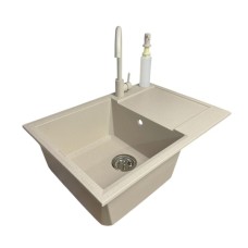 Мийка кухонна Adamant Horizon Medium Avena + змішувач + дозатор (4824296104506)