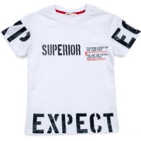 Футболка дитяча Breeze "SUPERIOR" (13393-128B-white)