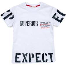 Футболка дитяча Breeze "SUPERIOR" (13393-128B-white)