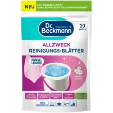 Засіб для миття підлоги Dr. Beckmann Magic Leaves Розчинні серветки для прибирання Весняна свіжість 20 шт. (4008455097312)