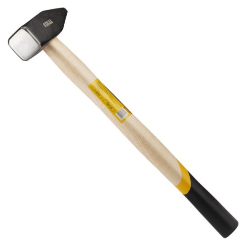 Молоток Sigma 1000г слюсарна дерев'яна ручка (дуб) (4316401)
