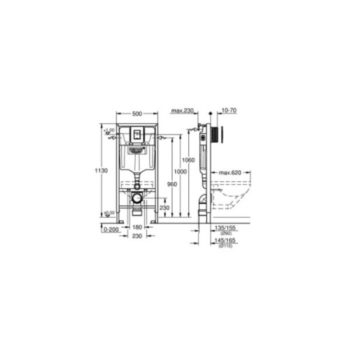 Інсталяція Grohe QuickFix 38811KF0 (CV030561)