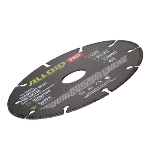 Круг відрізний Alloid Pro, алмазний, по металу, 125мм (DS-15125)