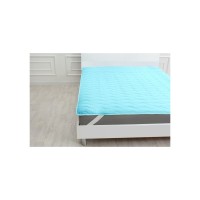 Наматрацник MirSon Eco Light №1728 Тенсель Modal Air-line на резинці по кутках Blue 180x200 см (2200002891547)