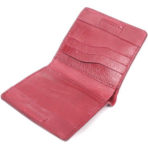 Гаманець Grande Pelle З натуральної шкіри Бордовий (16798)