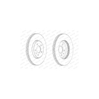 Гальмівний диск FERODO DDF2191C-1