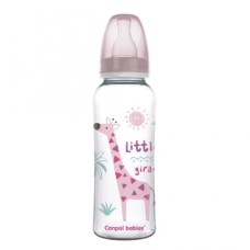 Пляшечка для годування Canpol babies PP 250 мл з малюнком рожевий (59/200)