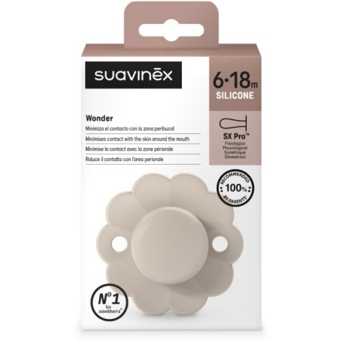 Пустушка Suavinex Wonder фізіологічна, 6-18 місяців, нюдова (308385)