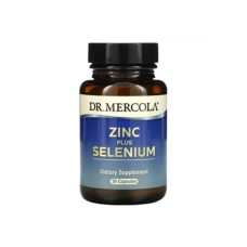 Мінерали Dr. Mercola Цинк та Селен, Zinc plus Selenium, 30 капсул (MCL-03065)