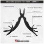 Мультитул TheGeneral Versa 9 функцій 165 мм у чохлі чорний (1689TG-1)