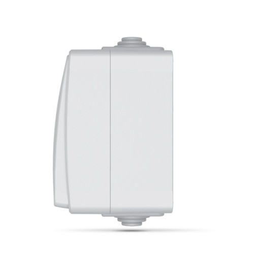 Вимикач Videx BINERA IP65 зовнішній 2кл сірий (VF-BNW12-G)