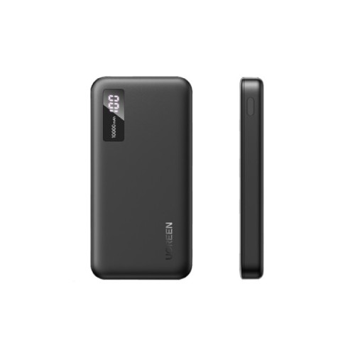 Батарея універсальна Ugreen 10000mAh 20W PD, QC/3.0, USB-A, USB-C Black (PB311) (25742)