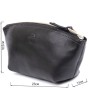 Косметичка Grande Pelle Зі шкіри Чорна (11302)