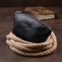 Косметичка Grande Pelle Зі шкіри Чорна (11302)
