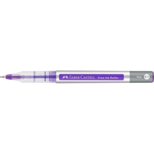 Ролер Faber-Castell Free Ink rollerball, колір чорнила фіолетовий, 0,7 мм, одноразова (29134)
