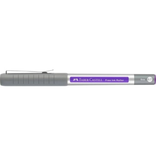 Ролер Faber-Castell Free Ink rollerball, колір чорнила фіолетовий, 0,7 мм, одноразова (29134)