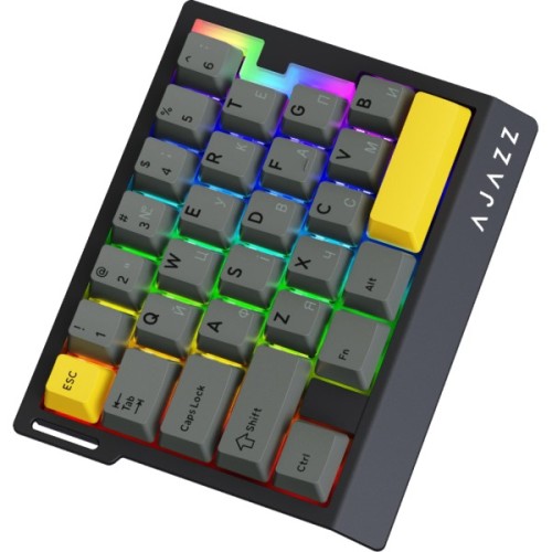Клавіатура Ajazz AK029 Ice Island Magnetic Switch USB UA Black/Yellow (AK029-I-BY)