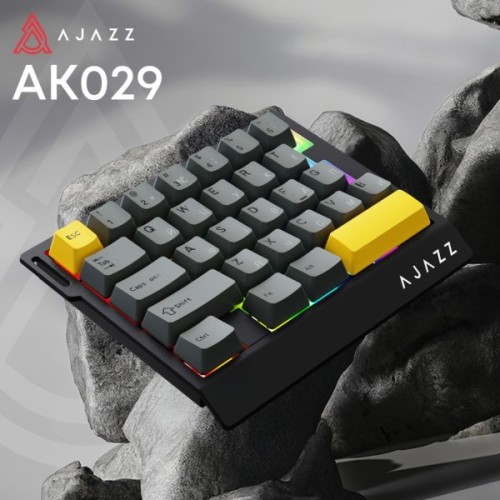 Клавіатура Ajazz AK029 Ice Island Magnetic Switch USB UA Black/Yellow (AK029-I-BY)