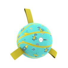 Іграшка для собак MISOKO&CO М'яч надувний у формі баскетбольного м'яча блакитний 15 см (KINMSK70116)