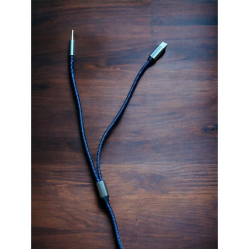 Кабель мультимедійний USB-C to 2x3.5mm M 1.2m blue XoKo (XK-MH-270)