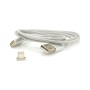 Дата кабель USB 2.0 to Lightning 1.0m 2A magnetic nylon silver Voltronic (YT-MCFB-L/S/13190/09165)