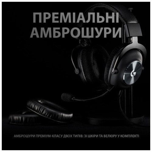 Навушники Logitech G PRO X Gaming Headset + Stand USB Black (991-000358)