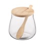 Ємність для сипучих продуктів Ardesto Midori Sugar 500мл, скло, бамбук, прозорий (AR1350BHB)