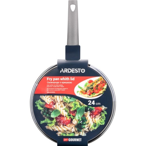 Сковорода Ardesto Gemini Gourmet Apulia з кришкою 24 см (AR2424GGL)