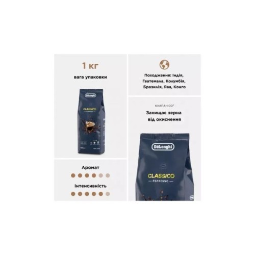 Кава DeLonghi DLSC616 CLASSICO 1 кг