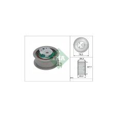 Ролик натягувача ременя INA 531 0927 10