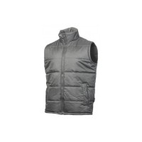 Жилет робочий Hoegert LEMGO HT5K922-M утеплений 100% поліестер темно-сірий, M (50) (HT5K922-M)