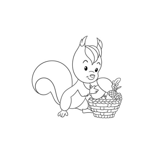 Картина по номерам ArtCraft Білочка 25х30 см (15079-AC)