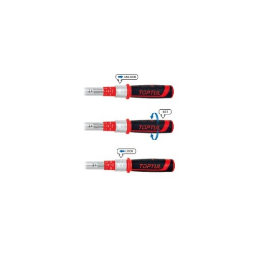 Ключ Toptul динамометричний 1/4"x295мм 5-25Nm (ANBV0803)