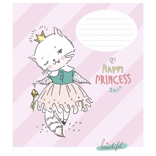 Зошит Школярик Star Happy princess 12 аркушів клітинка (012-3491K)
