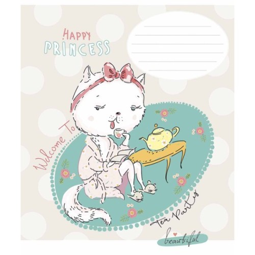 Зошит Школярик Star Happy princess 12 аркушів клітинка (012-3491K)