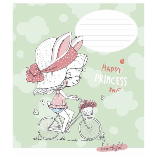 Зошит Школярик Star Happy princess 12 аркушів клітинка (012-3491K)