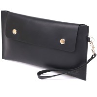 Косметичка Shvigel Шкіряна матова тревел Чорна (16426)