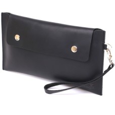 Косметичка Shvigel Шкіряна матова тревел Чорна (16426)