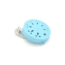 Мережевий фільтр живлення Voltronic QiaoLian YT-20, 7 роз, 2 USB, 2м, Blue (QiaoLian YT-20)