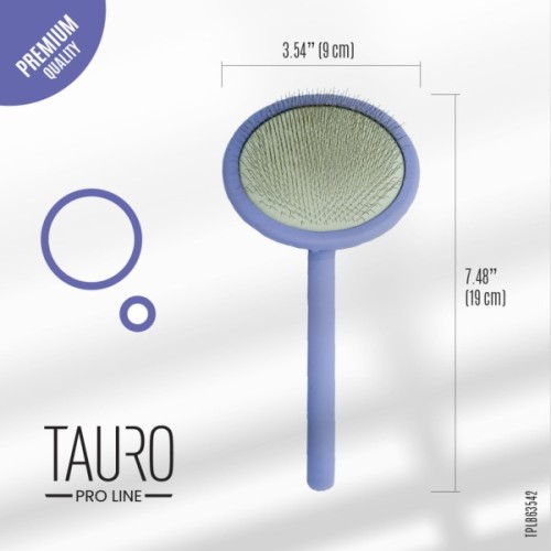 Гребінець для тварин Tauro Pro Line круглий M, зубці 11 мм purple (TPLB63542)
