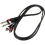 Інсертний кабель RockCable Patch Cable - 2 x RCA to 2 x TS Jack (1.5m) (RCL 20932 D4)