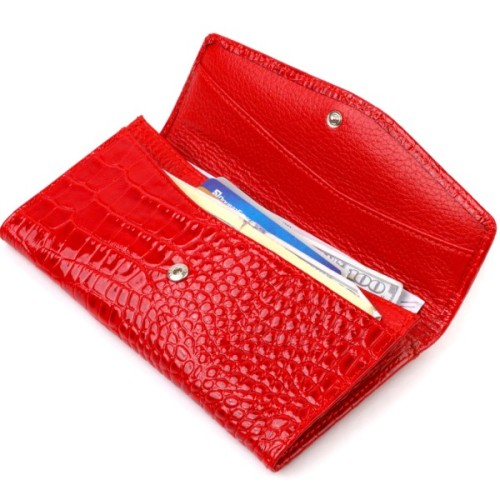 Портмоне Canpellini З натуральної шкіри Червоне (21699)