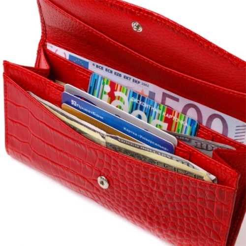 Портмоне Canpellini З натуральної шкіри Червоне (21699)