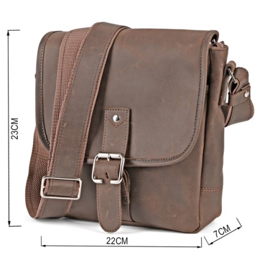 Сумка Shvigel З вінтажної шкіри Коричнева (00890)