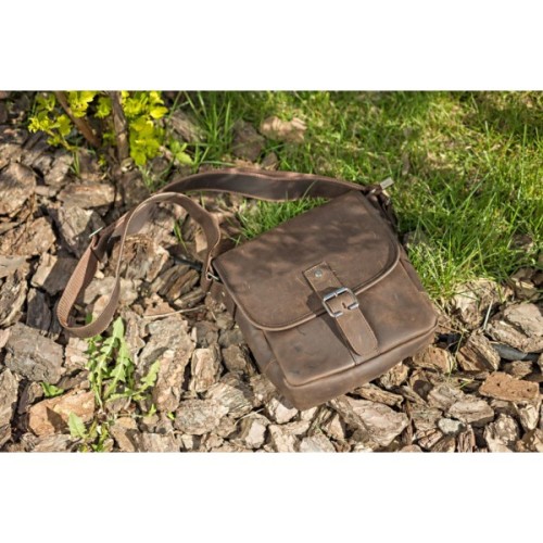 Сумка Shvigel З вінтажної шкіри Коричнева (00890)